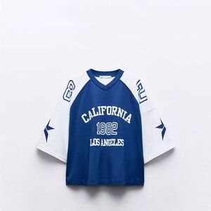Zara Blue and White California 1982 Women's Jersey